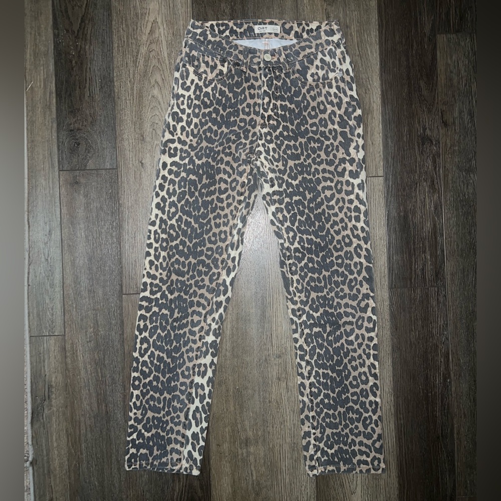 Leopard Print Skinny Jeans